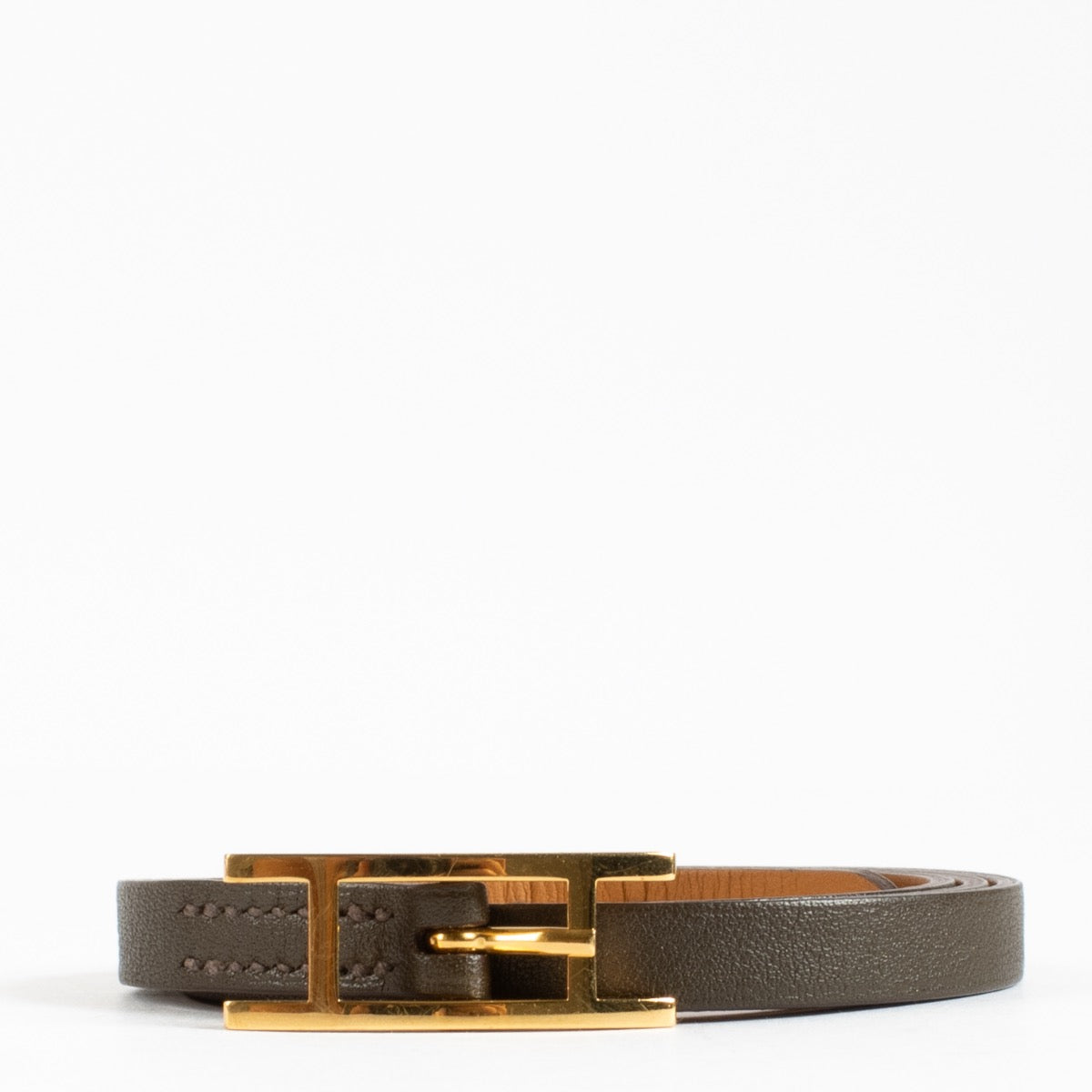 shop 100% authentic second hand Hermès Brown Hapi 3 Bracelet - Size T1 on Labellov.com