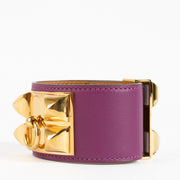 Shop 100% authentic second hand Hermès Violet Collier de Chien Bracelet on Labellov.com