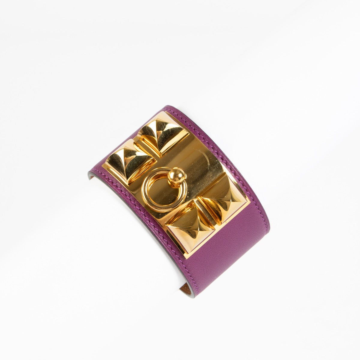 Shop 100% authentic second hand Hermès Violet Collier de Chien Bracelet on Labellov.com
