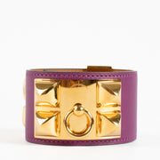 Shop 100% authentic second hand Hermès Violet Collier de Chien Bracelet on Labellov.com
