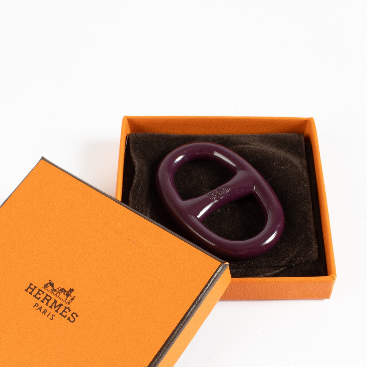 authentic preloved Hermès Chain d'Ancre Scarf Ring on Labellov.com