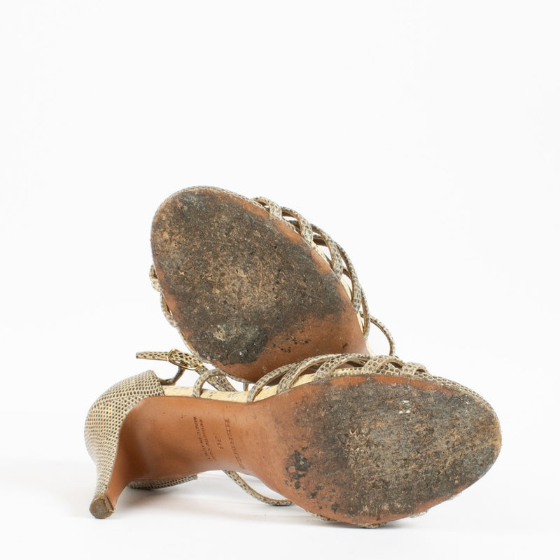 authentic preloved Hermès Icone Lizard Heels on Labellov.com