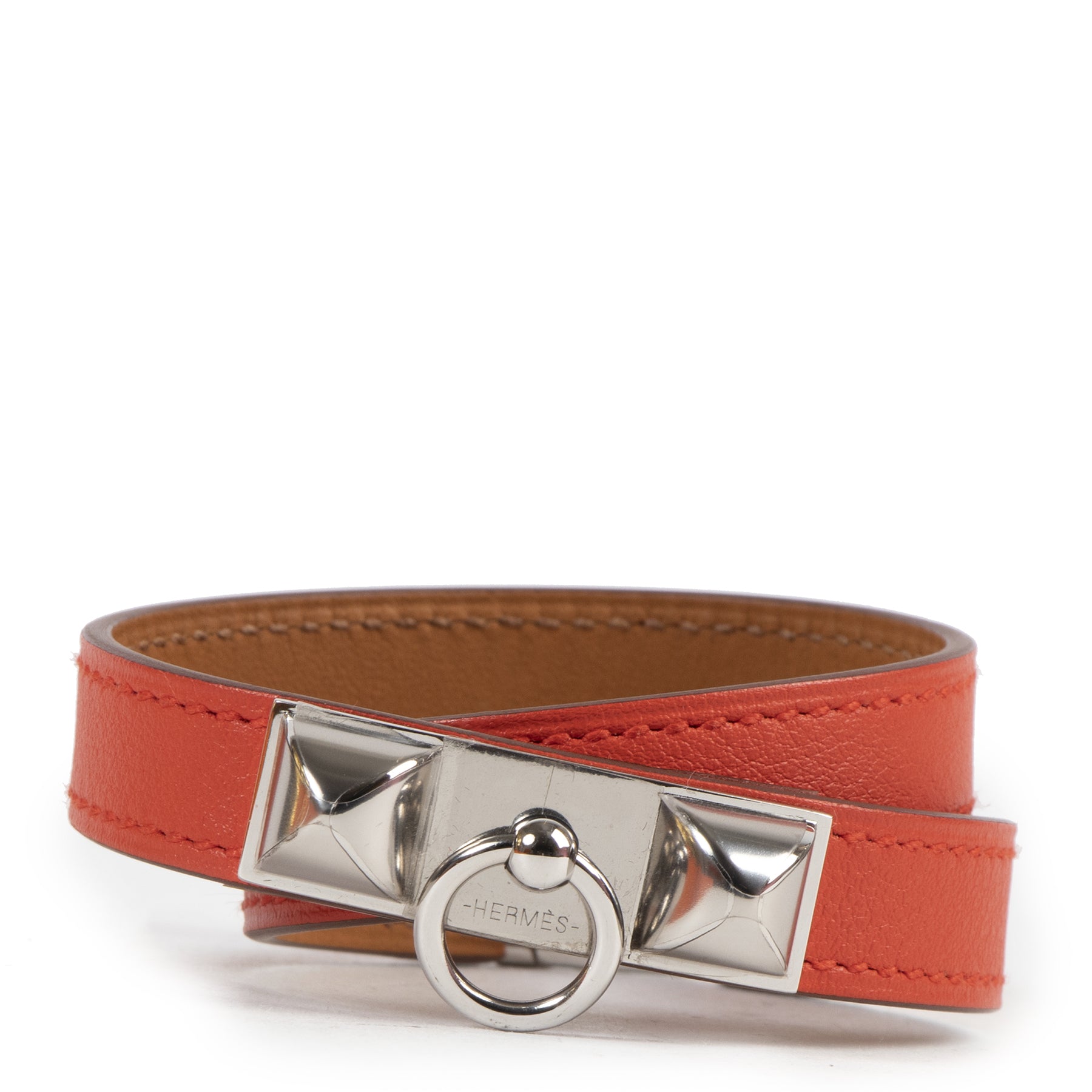 Hermès Rivale Double Tour Red PHW