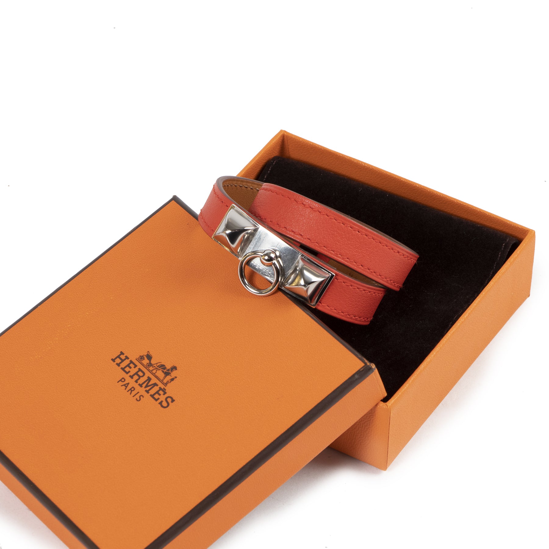 Hermès Rivale Double Tour Red PHW