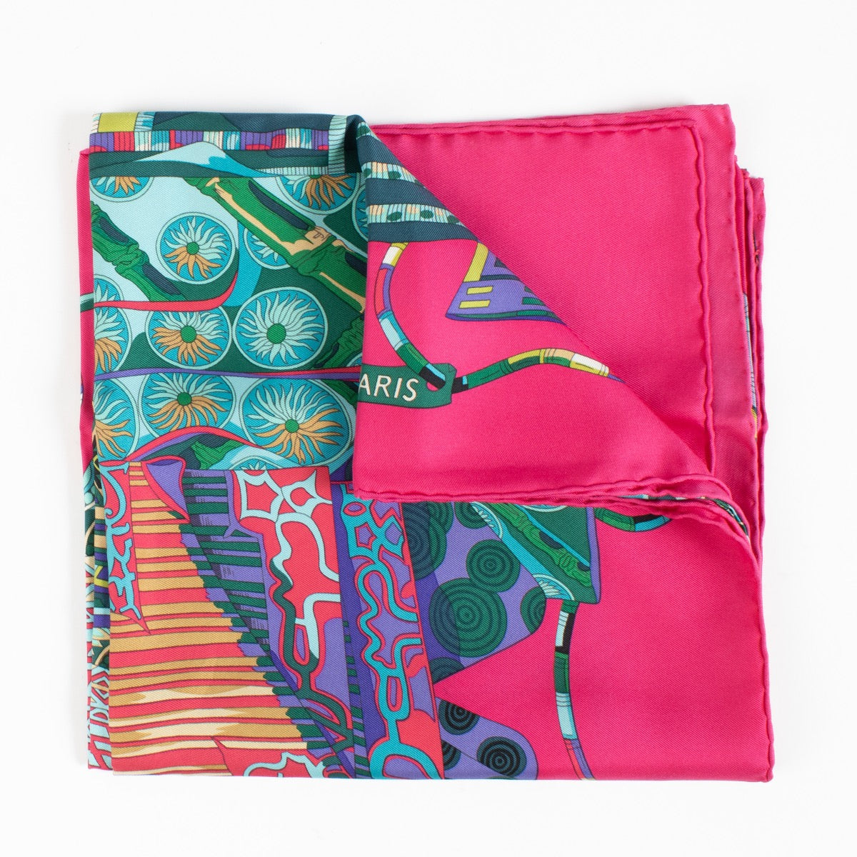 shop 100% authentic second hand Hermès Carré 90 Voyage En Etoffes Silk Scarf on Labellov.com