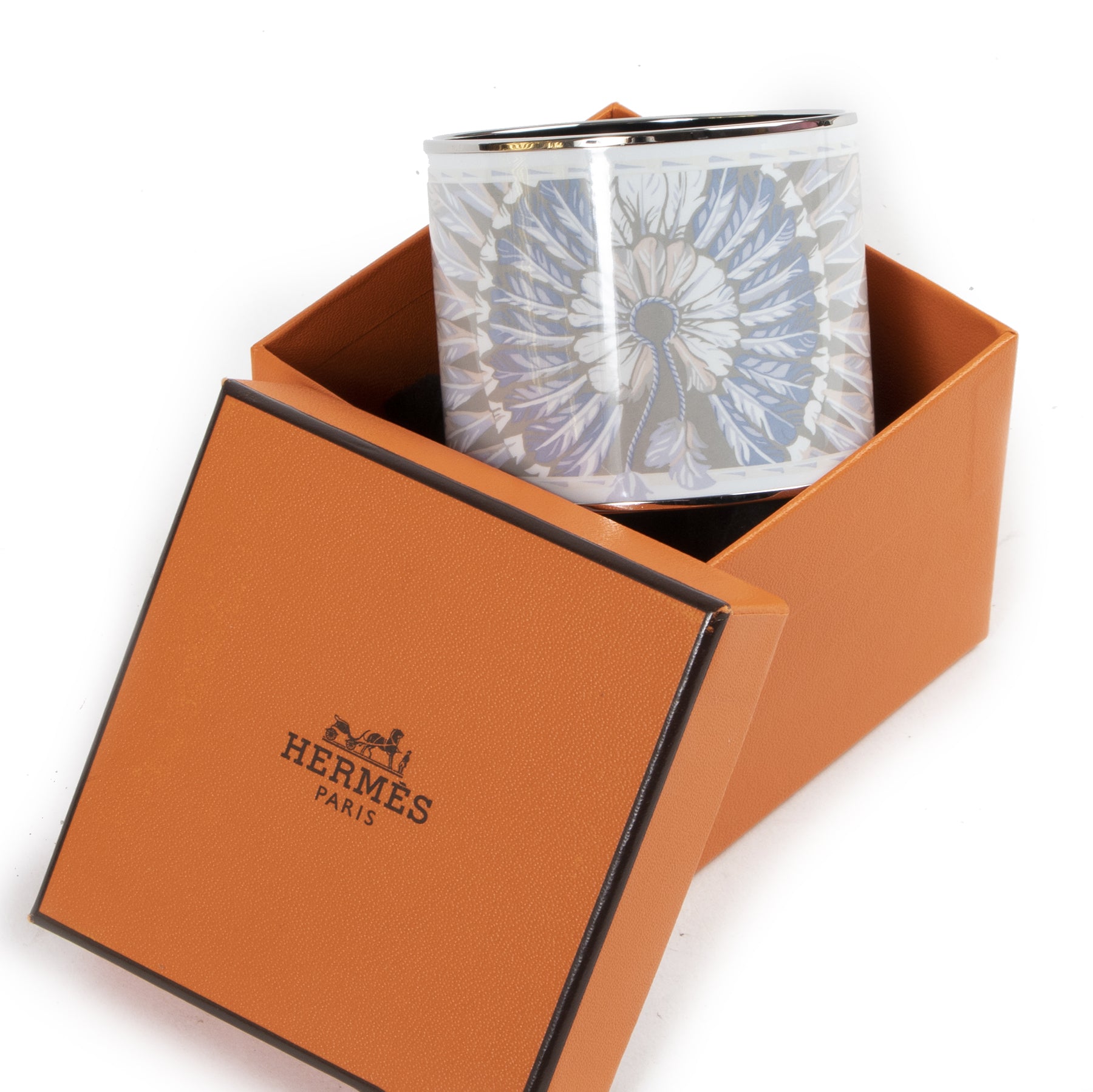 Hermès Email Imprimé Bangle Bracelet