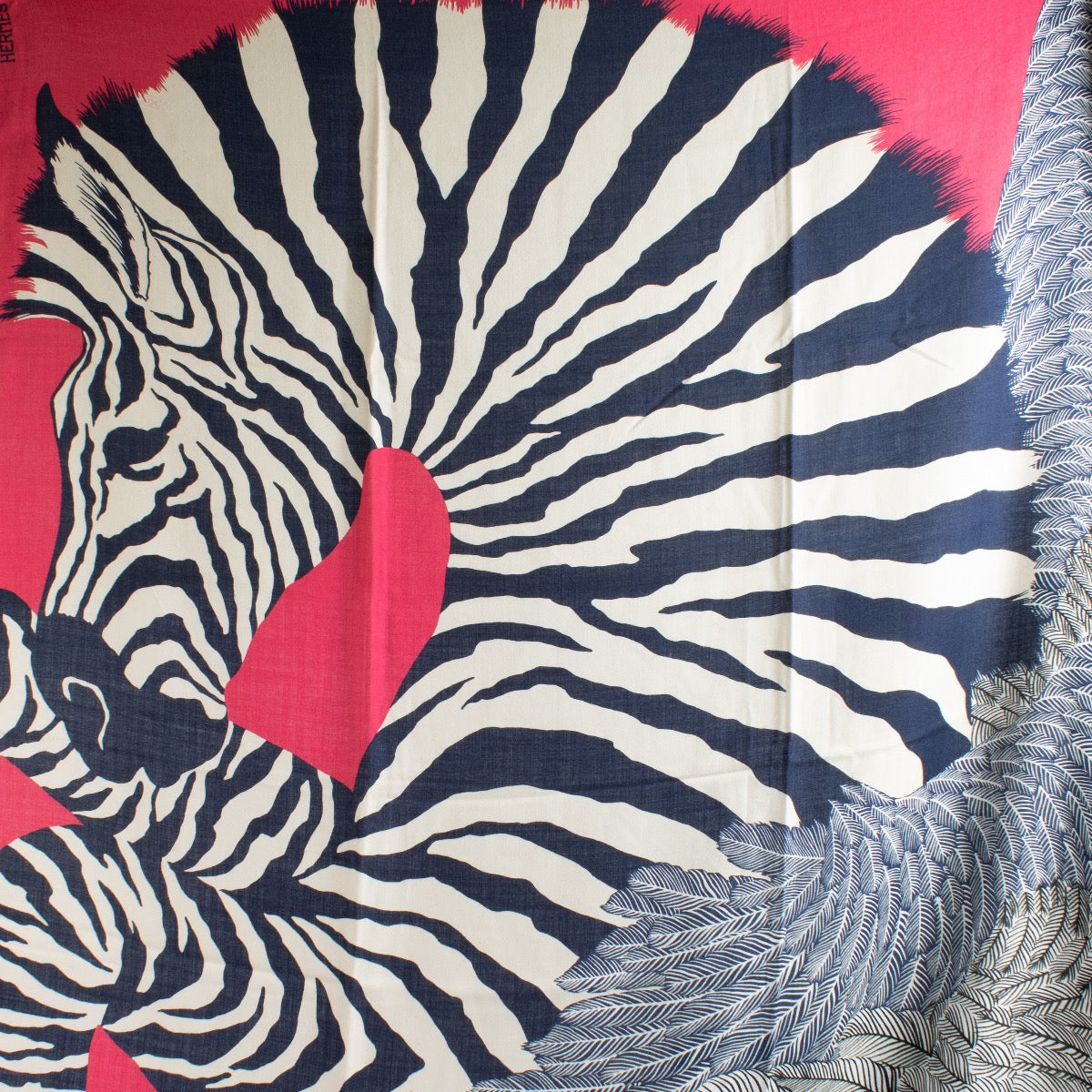 Authentic preloved Hermès Zebra 140 Shawl on Labellov.com