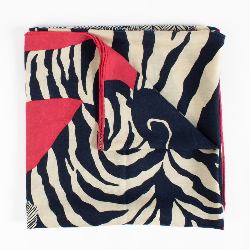 Authentic preloved Hermès Zebra 140 Shawl on Labellov.com