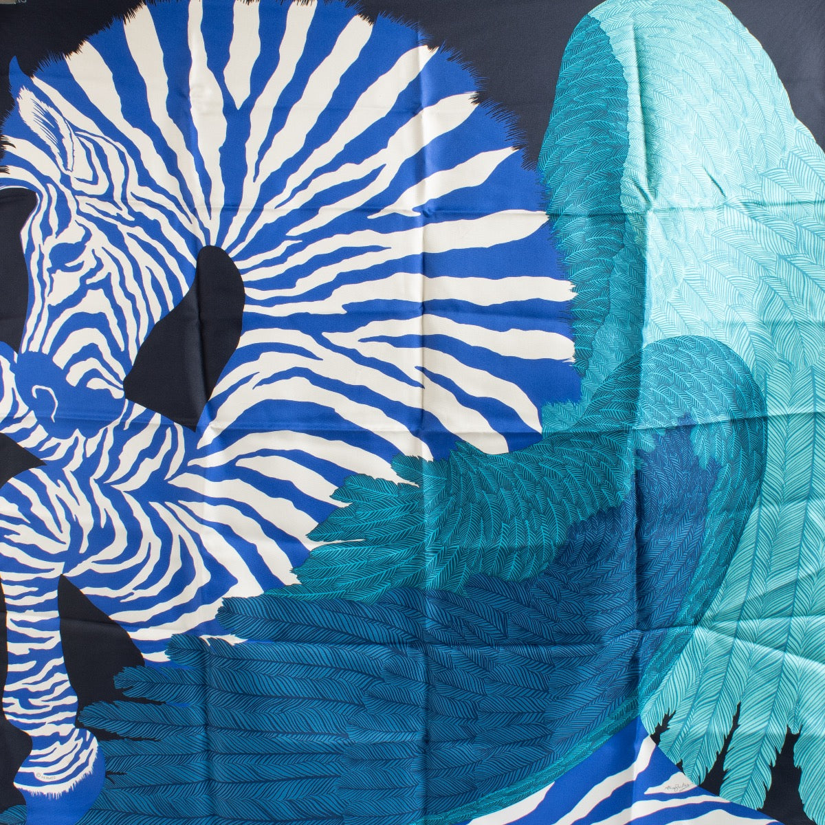shop 100% authentic second hand Hermès Carré 90 Zebra Pegasus Silk Scarf on Labellov.com