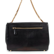 Jimmy Choo Alba Black Leather Snakeskin Clutch Bag