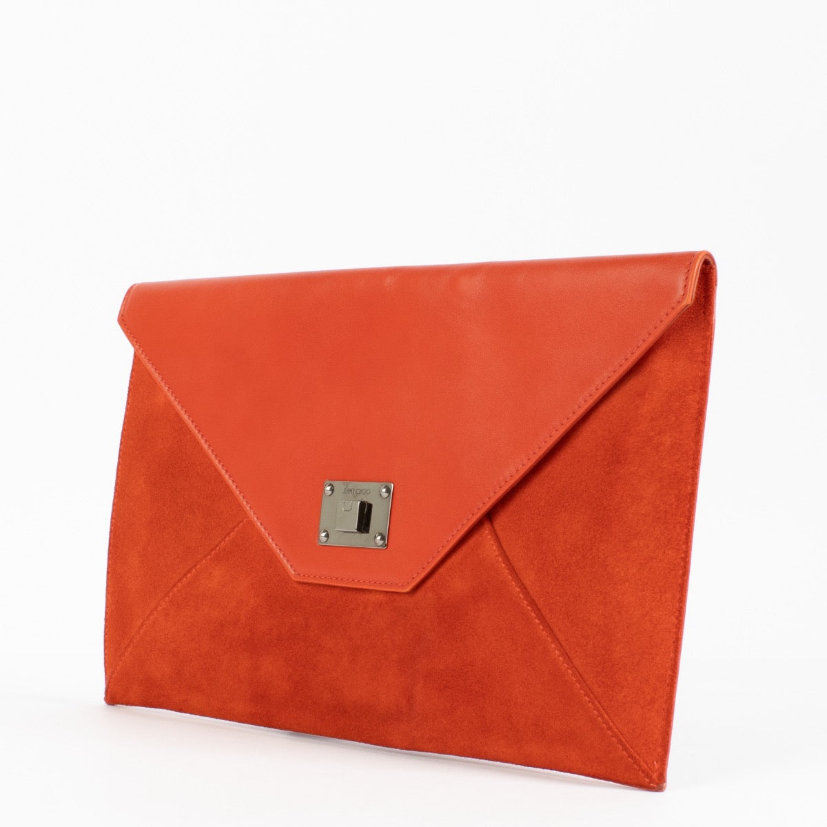 authentic preloved Red Jimmy Choo Clutch on Labellov.com