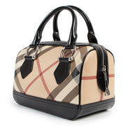 Burberry Check Small Boston Bag