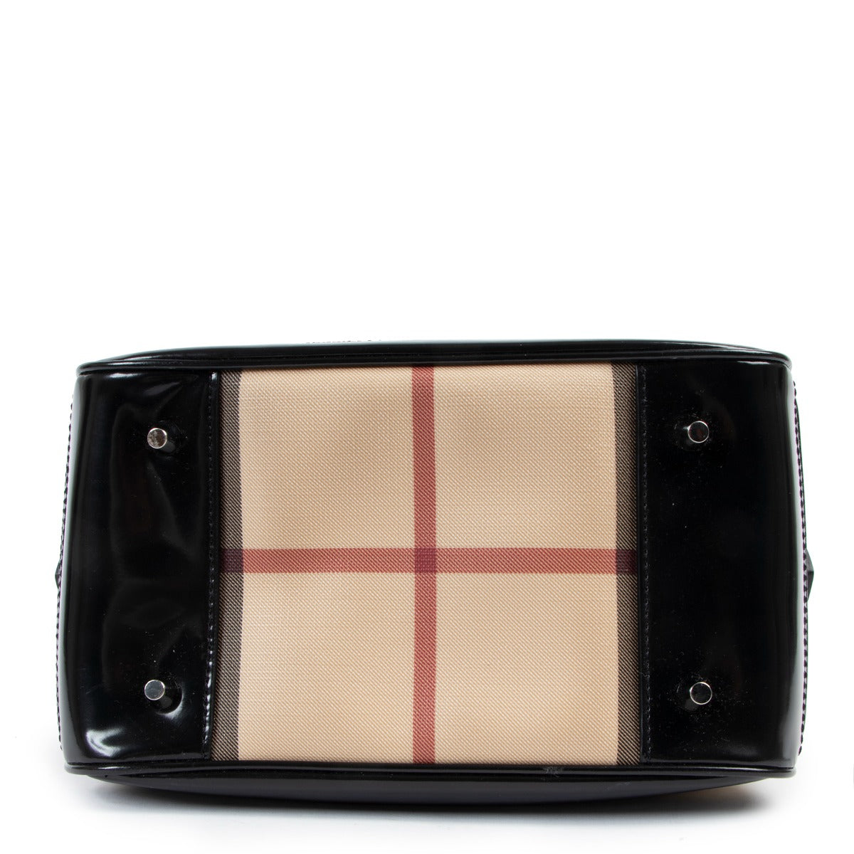 Burberry Check Small Boston Bag
