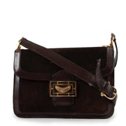 Buy an authentic second hand Celine Vintage Brown Suede Shoulder Bag in good pre-loved condition at Labellov
