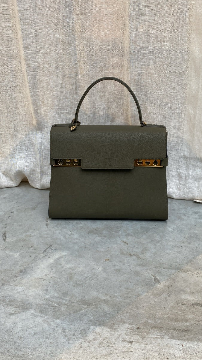 Delvaux Tempête GM Veau Crispy Kaki