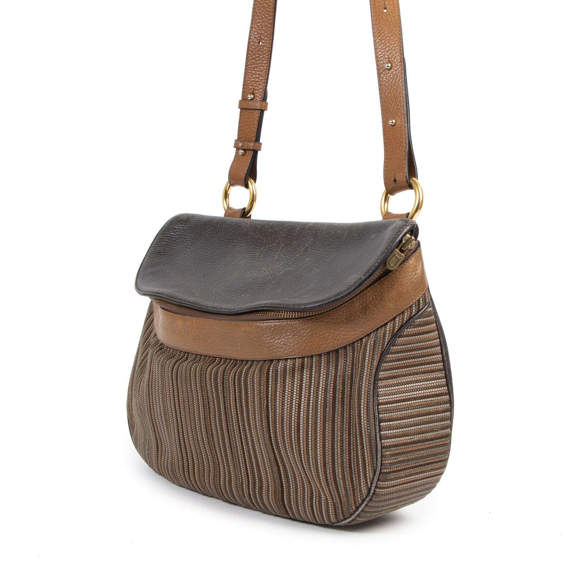 Delvaux Vintage Toile de Cuir Shoulder Bag for the best price at Labellov secondhand luxury