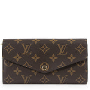 Authentic secondhand Louis Vuitton Monogram Canvas Sarah Wallet Pink designer wallets fashion luxury vintage webshop safe secure online shopping