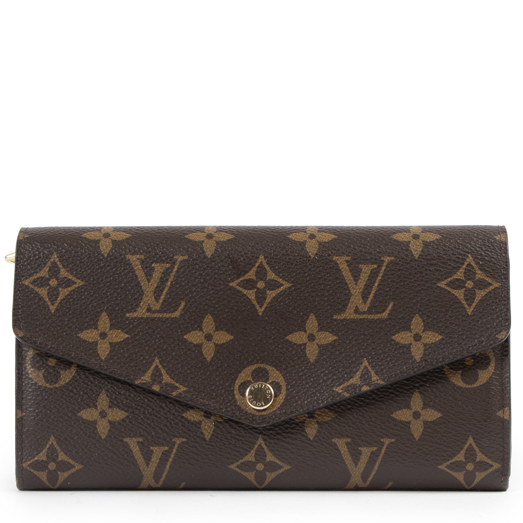 Authentic secondhand Louis Vuitton Monogram Canvas Sarah Wallet Pink designer wallets fashion luxury vintage webshop safe secure online shopping