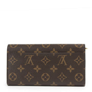 Authentieke Tweedehands Louis Vuitton Monogram Canvas Sarah Wallet Pink juiste prijs veilig online shoppen luxe merken webshop winkelen Antwerpen België mode fashion