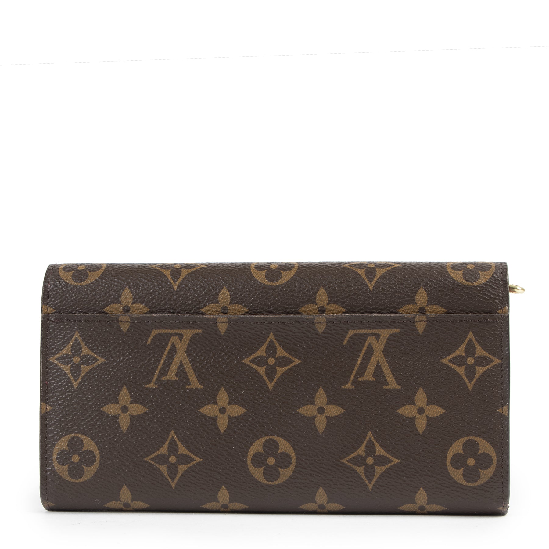 Authentieke Tweedehands Louis Vuitton Monogram Canvas Sarah Wallet Pink juiste prijs veilig online shoppen luxe merken webshop winkelen Antwerpen België mode fashion