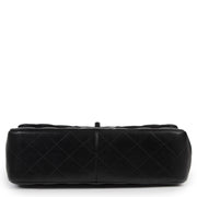 Authentieke tweedehands vintage Chanel So Black Classic Jumbo Flap Bag koop online webshop LabelLOV