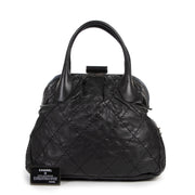 Authentic secondhand Chanel Black Expandable Zip Around Frame Bag designer bags luxury vintage webshop fashion safe secure online shopping