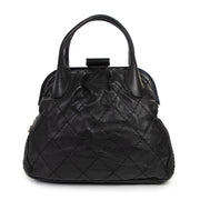 Authentic secondhand Chanel Black Expandable Zip Around Frame Bag designer bags luxury vintage webshop fashion safe secure online shopping