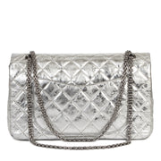 acheter en linge seconde main Chanel 2.55 Reissue 227 Silver Metallic Flap Bag