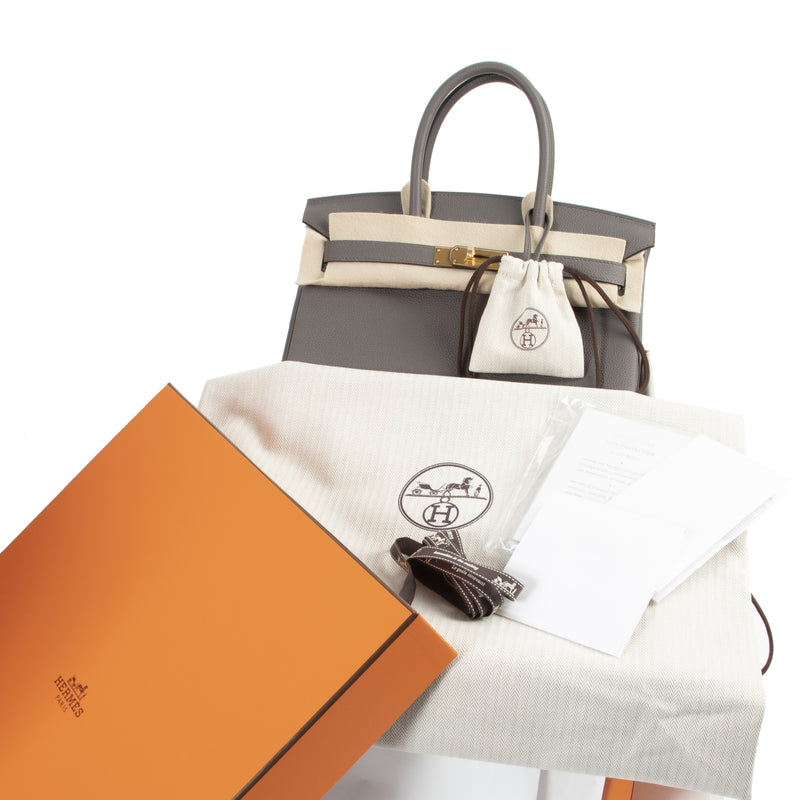 koop veilig onine Hermès Birkin 30 Togo Ettain GHW