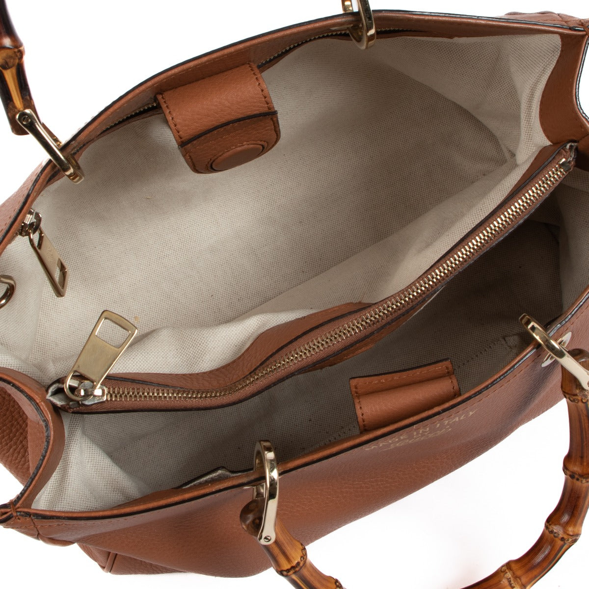 Gucci Camel Medium Bamboo Shopper