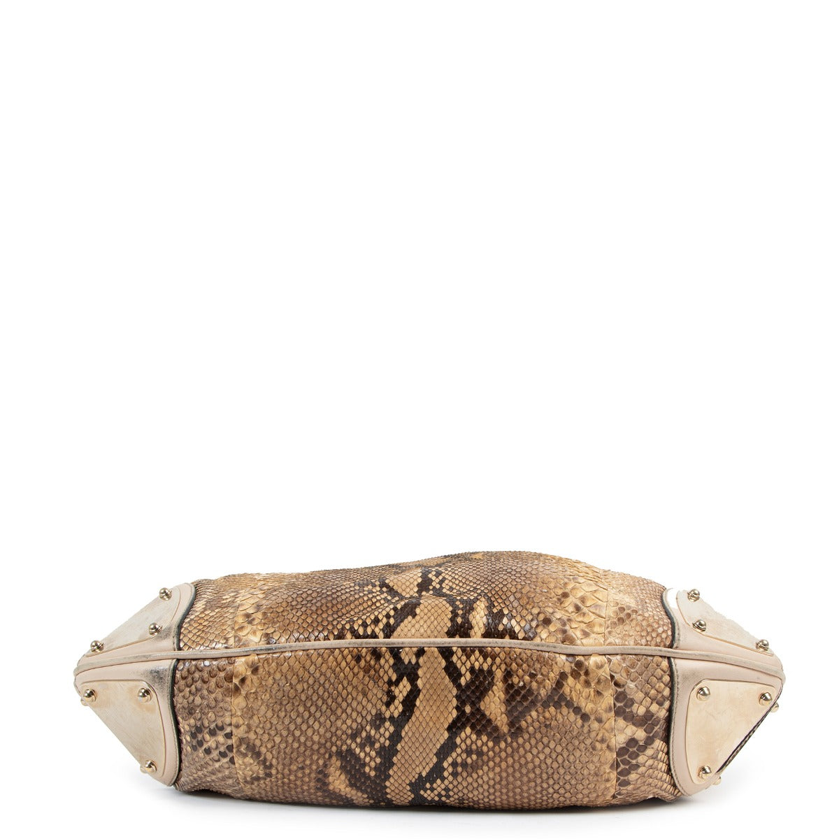 Gucci 177139 Python Medium Indy Babouska Shoulder Bag