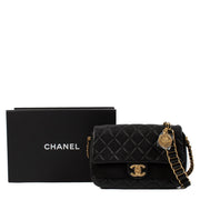 shop 100% authentic second hand Chanel 21A Black Caviar Medallion Soul Medium Classic Flap Bag on Labellov.com
