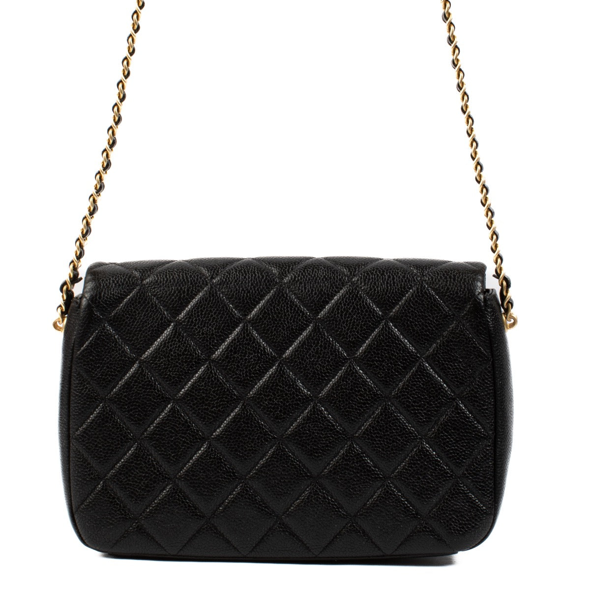 shop 100% authentic second hand Chanel 21A Black Caviar Medallion Soul Medium Classic Flap Bag on Labellov.com