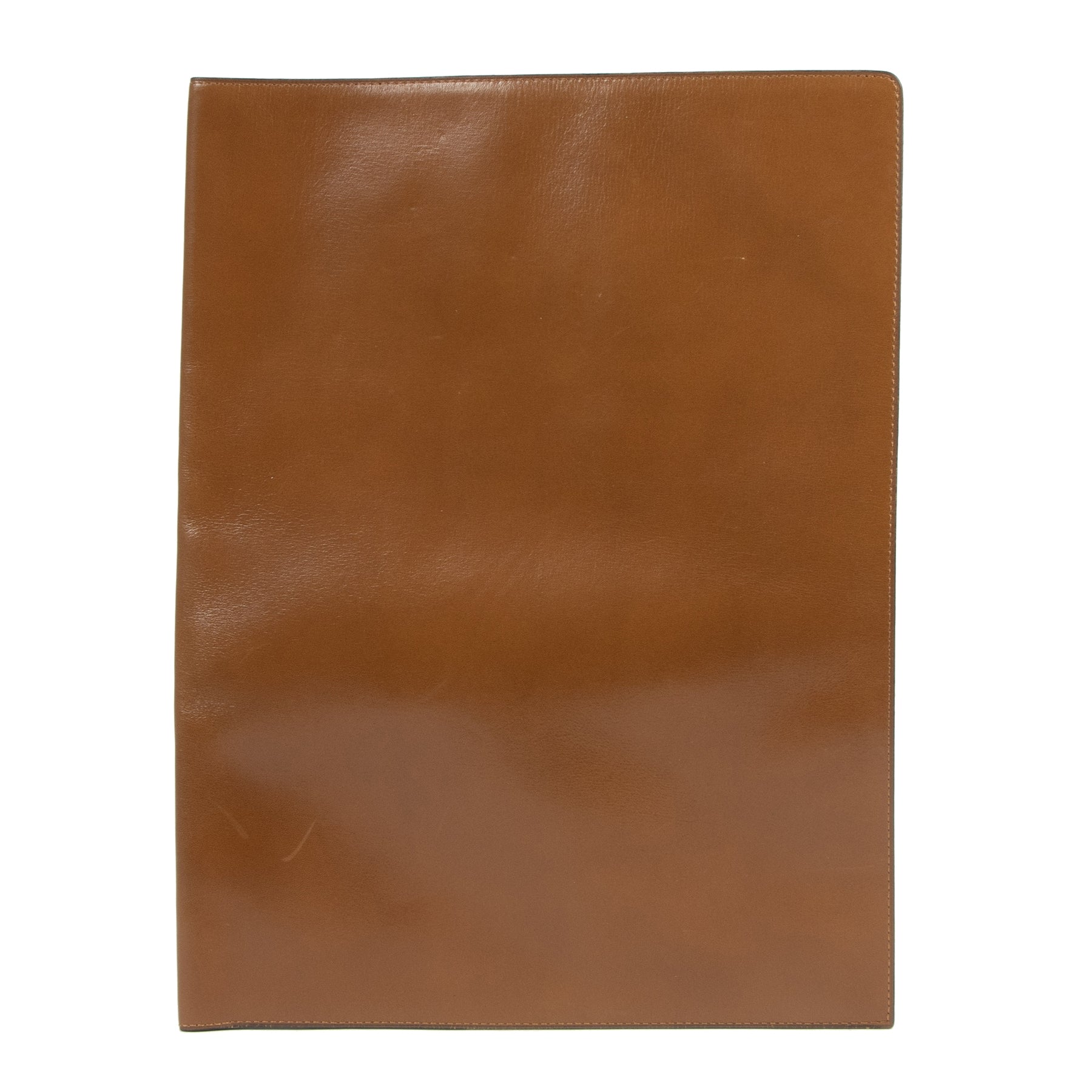 Authentic secondhand Delvaux Cognac Leather Document Holder designer accessories fashion luxury vintage webshop safe secure online shopping