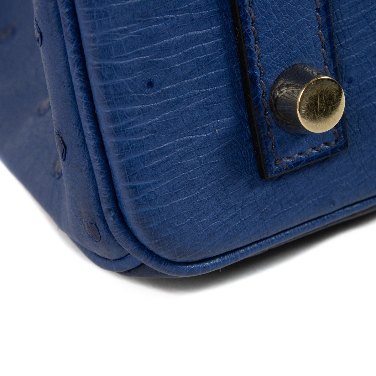 Hermès Birkin 30 Ghillies Bleu Saphir/Bleu Iris/Bleu de Malte Autruche PBHW