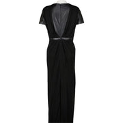 Gucci Black Leather Top Maxi Dress - Size S