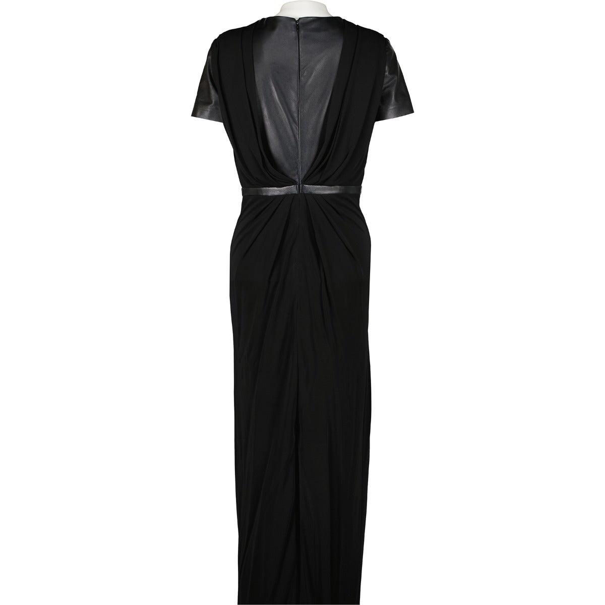 Gucci Black Leather Top Maxi Dress - Size S