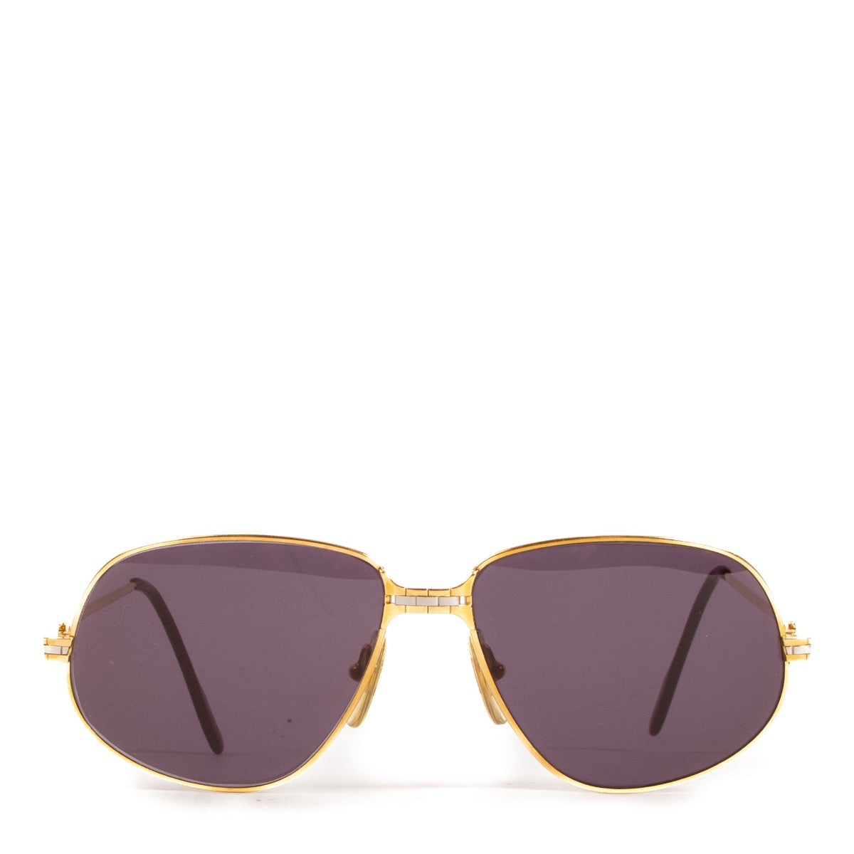 Shop safe online at Labellov in Antwerp, Brussels and Knokke these 100% authentic second hand Cartier Vintage Gold Romance Sunglasses