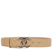 Shop 100% authentic Chanel 14C Beige Quilted Leather CC Belt at Labellov.com.