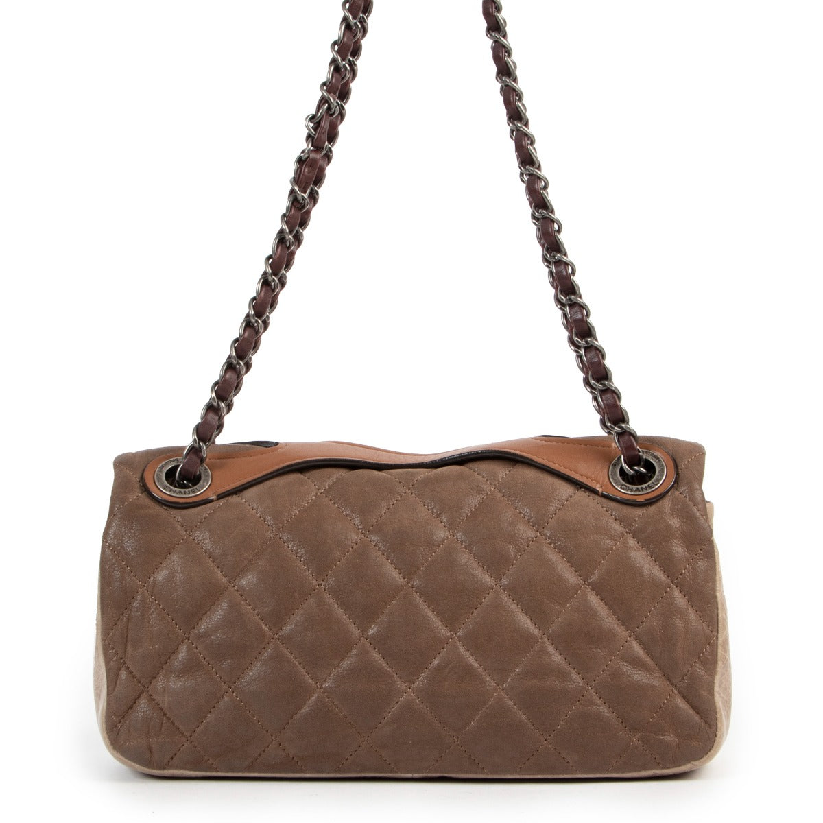 Shop second hand luxury designer handbag Chanel Resort 2011 In-the-Mix Iridescent Fabric Classic Flap Bag at Labellov