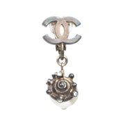 Chanel CC Pearl Drop Clip-On Earings