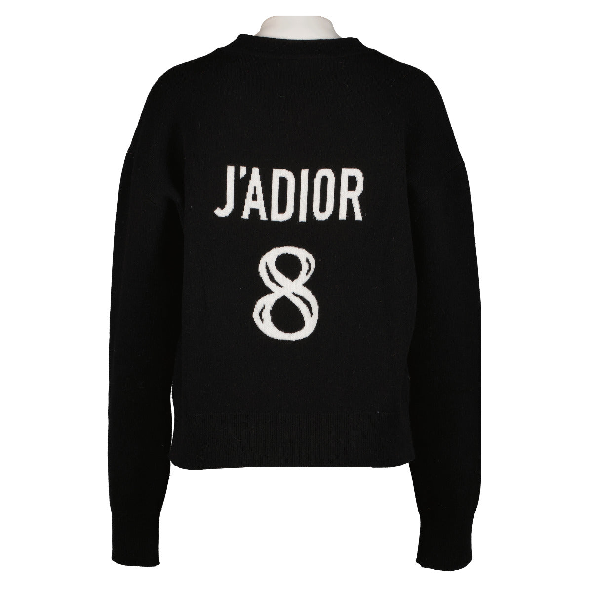 Pull en cachemire noir Christian Dior « J'Adior 8 » à coupe carrée – FR38