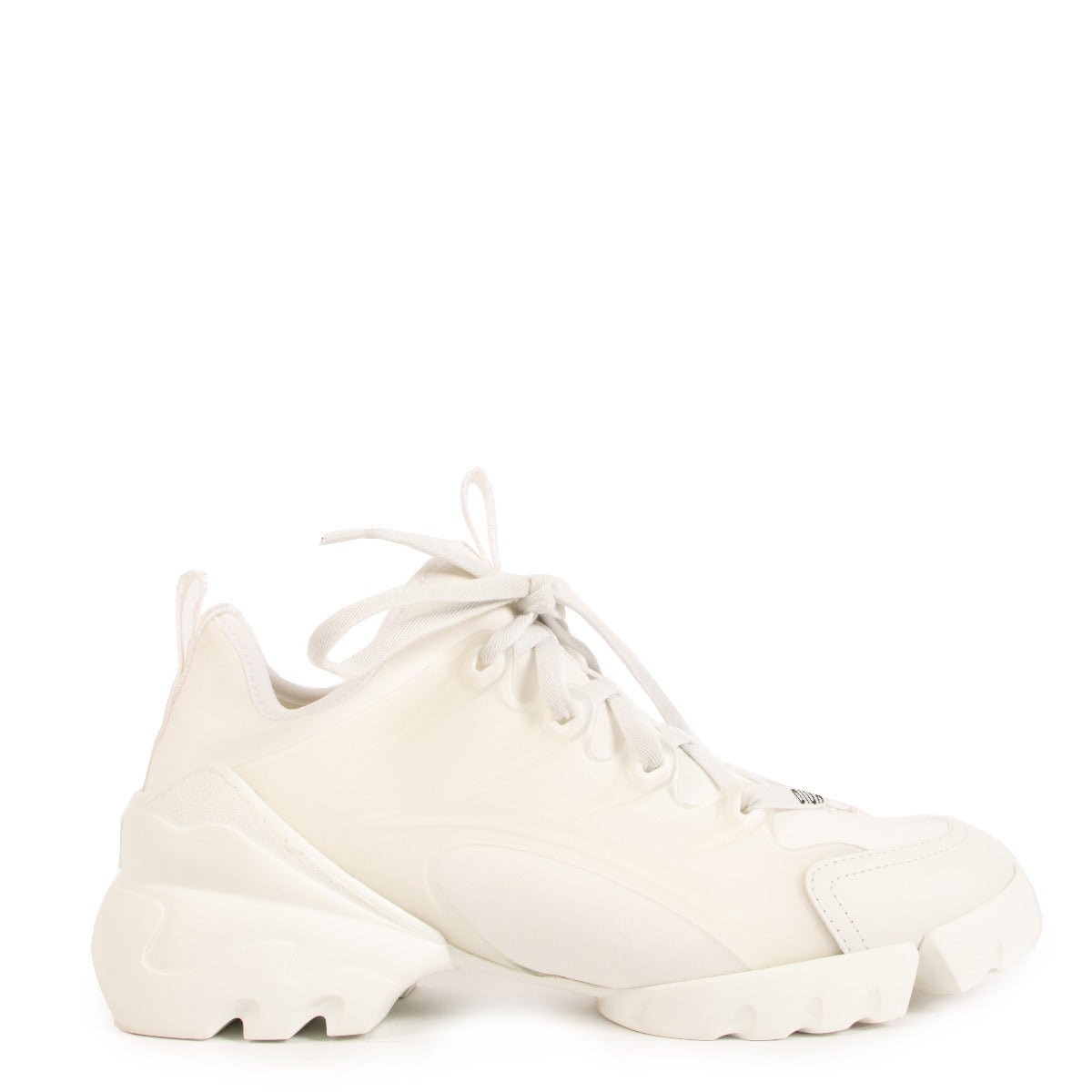 Dior White D-Connect Sneakers