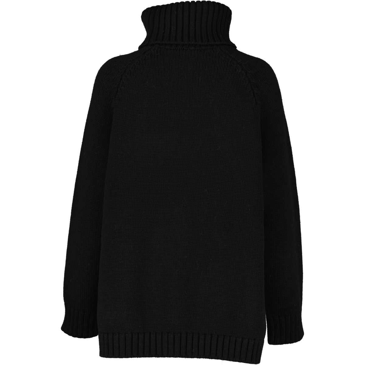 Fendi Black Intarsia Logo Knitted Turtleneck at Labellov