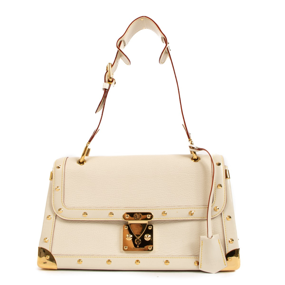 Louis Vuitton White Goatskin Suhali Le Talentueux Bag