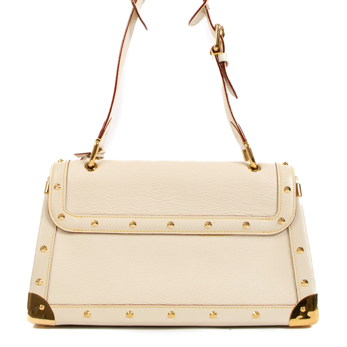 Louis Vuitton White Goatskin Suhali Le Talentueux Bag