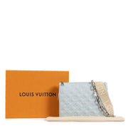 Shop safe online at Labellov in Antwerp, Brussels and Knokke this 100% authentic second hand Louis Vuitton Glacier Blue Coussin PM