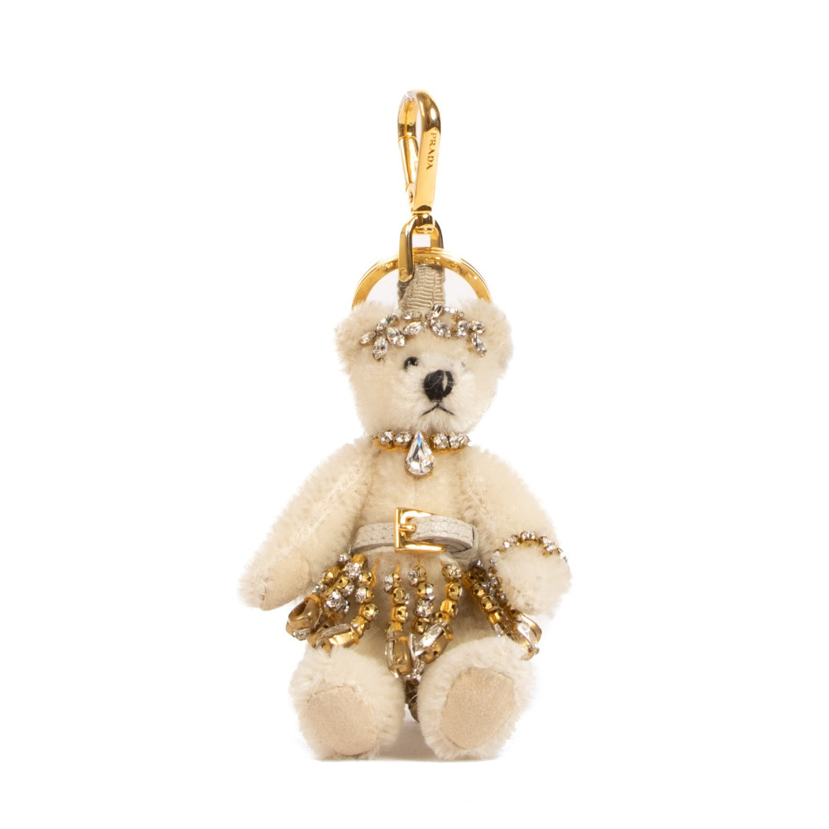 Prada, Prada Milano, Key chain, Prada bear, Prada crystal bear, bear keycharm, Preloved, Labellov, Antwerp,