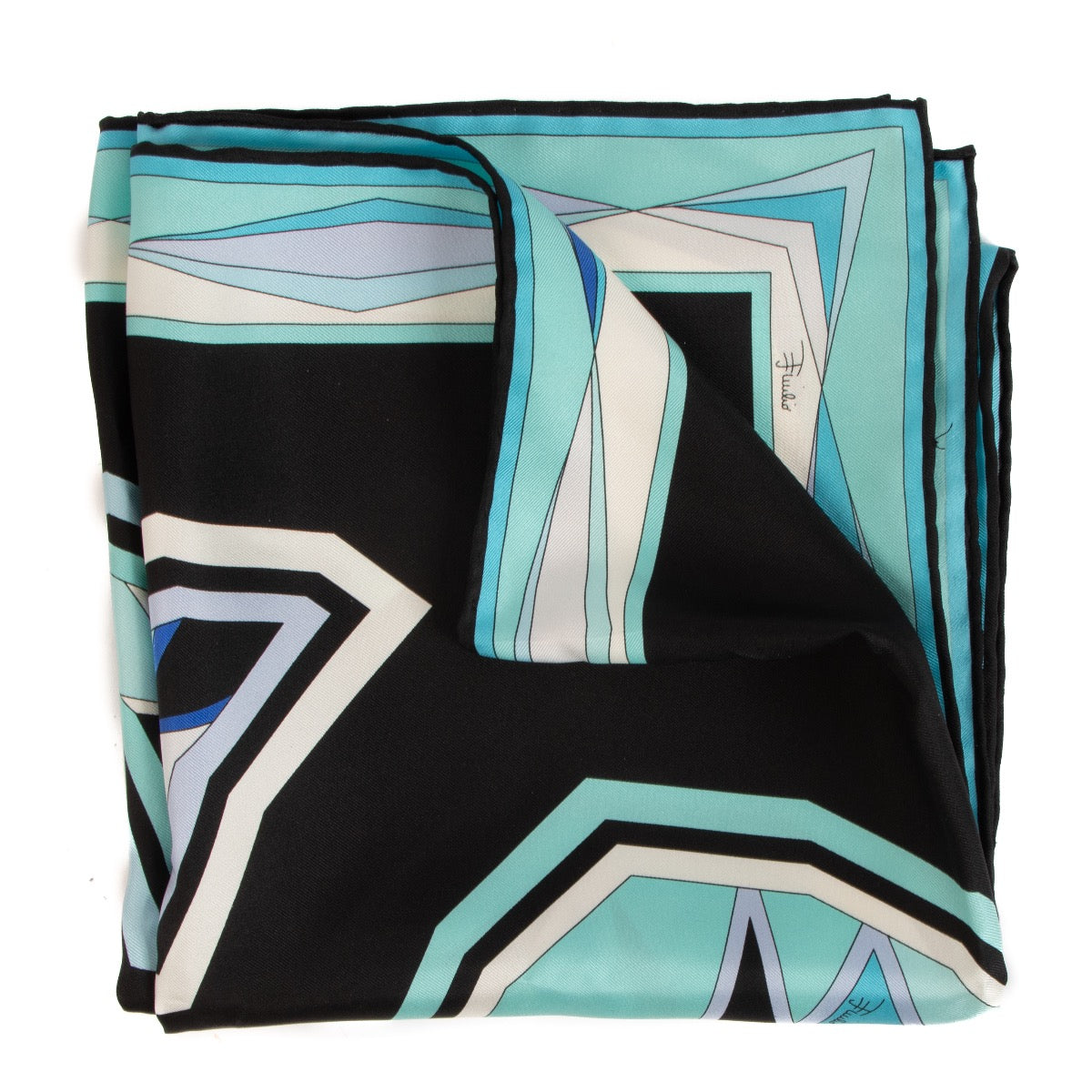 Shop safe online at Labellov in Antwerp, Brussel and Knokke this 100% authentic second hand Emilio Pucci Multicolor Silk Scarf