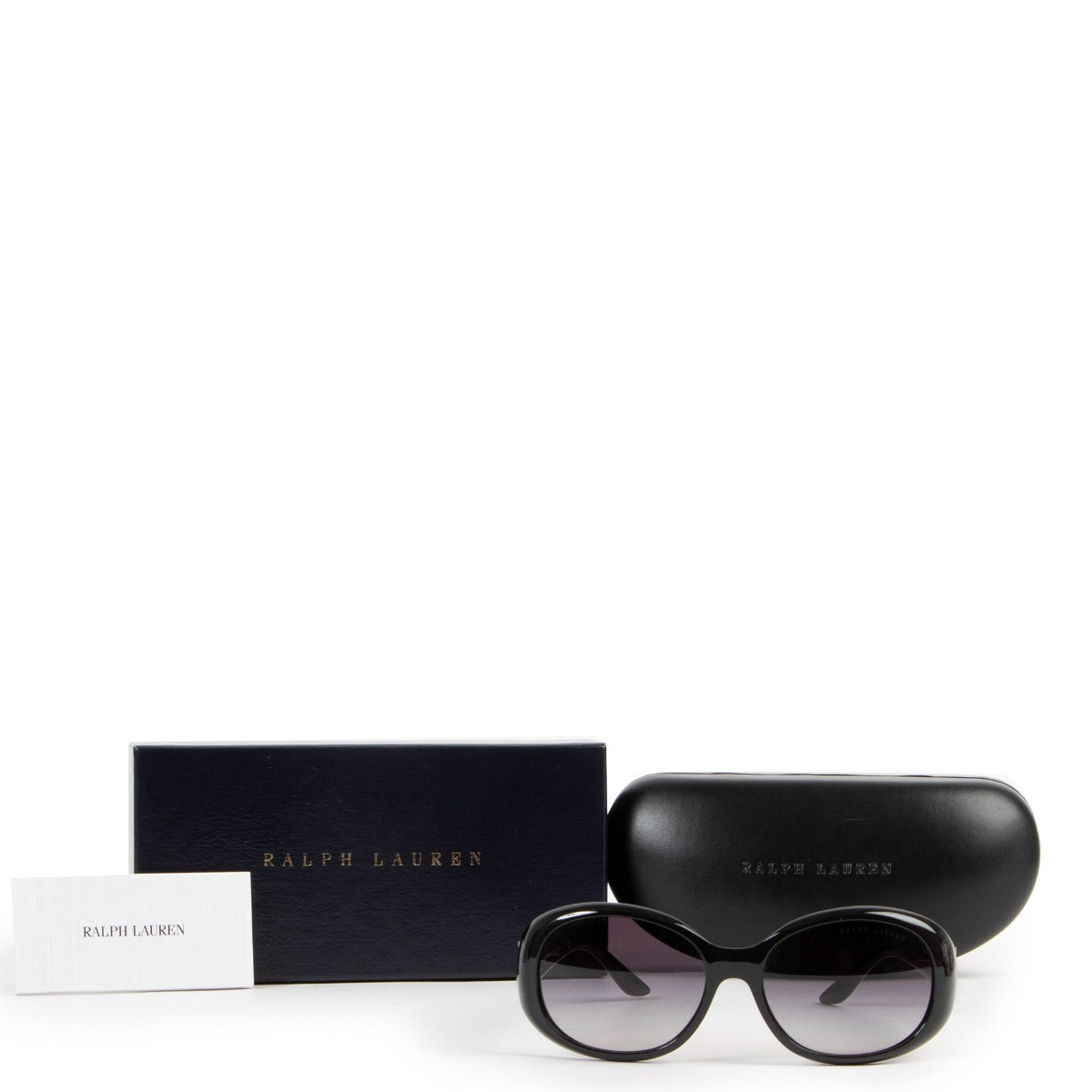 Shop safe online at Labellov in Antwerp this 100% authentic second hand Ralph Lauren Black Acetate Glasses